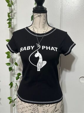 Baby Phat Black Logo Graphic Baby Tee